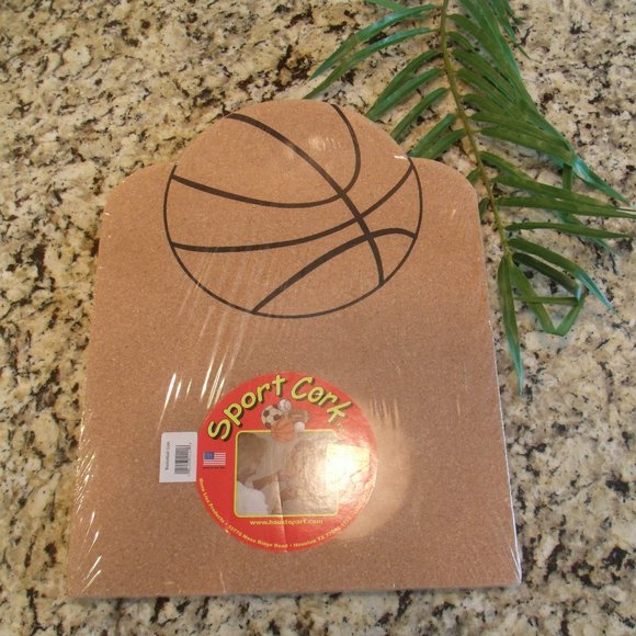Sport Cork Basketball Theme Corkboard NWOT - Picture 1 of 8